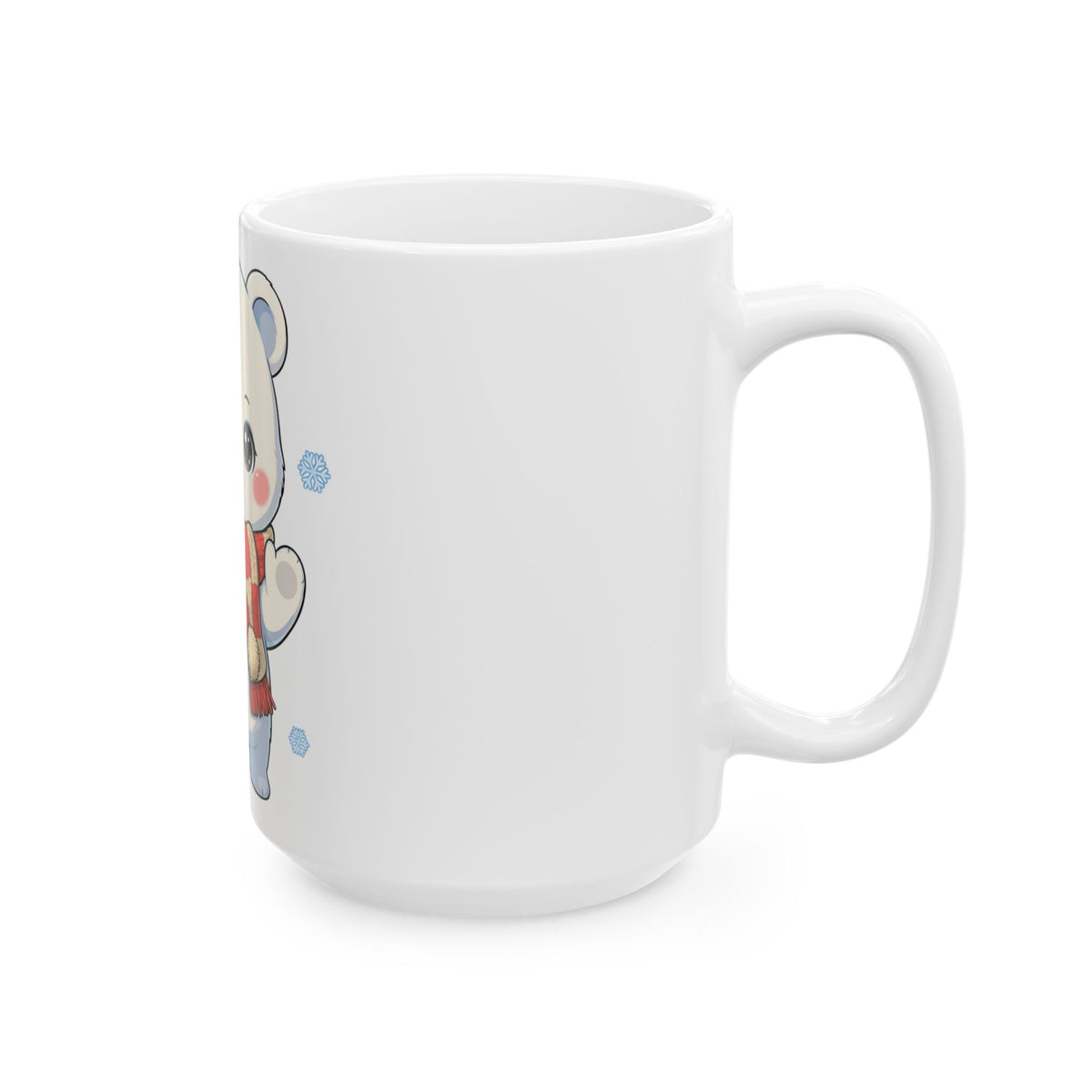 Christmas Polar Bear Mug: Kawaii Winter Cheer