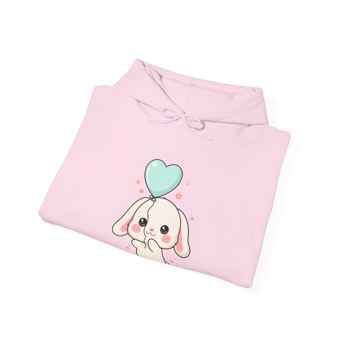 Kawaii Bunny Hoodie, Cute Balloon Rabbit Sweatshirt