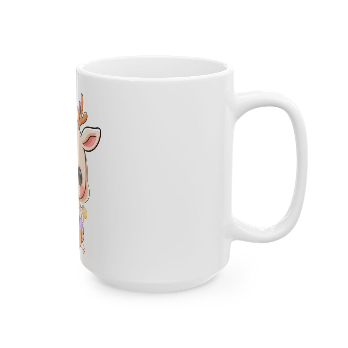 Kawaii Reindeer Mug for Cozy Holiday Mornings