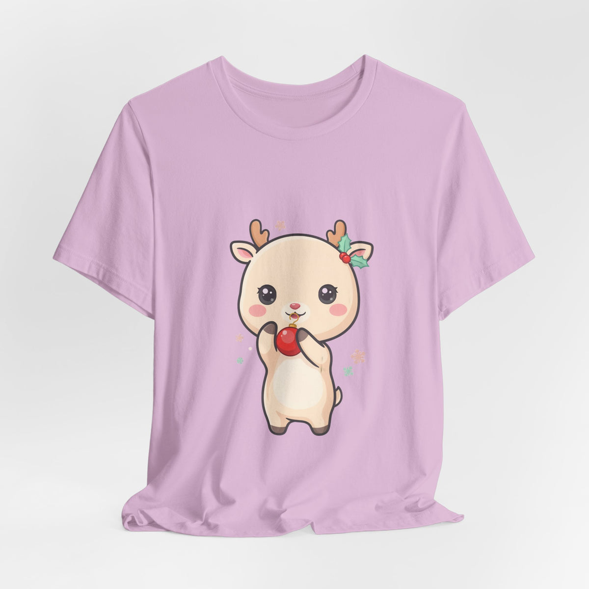Kawaii Reindeer Christmas T-Shirt for Cute Holiday Style