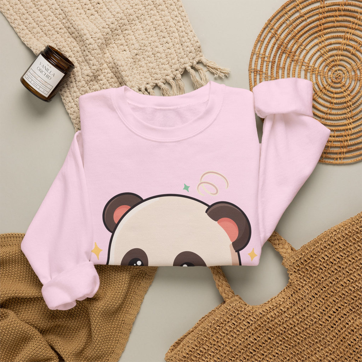 Cute Reading Panda Sweatshirt for Book Lovers