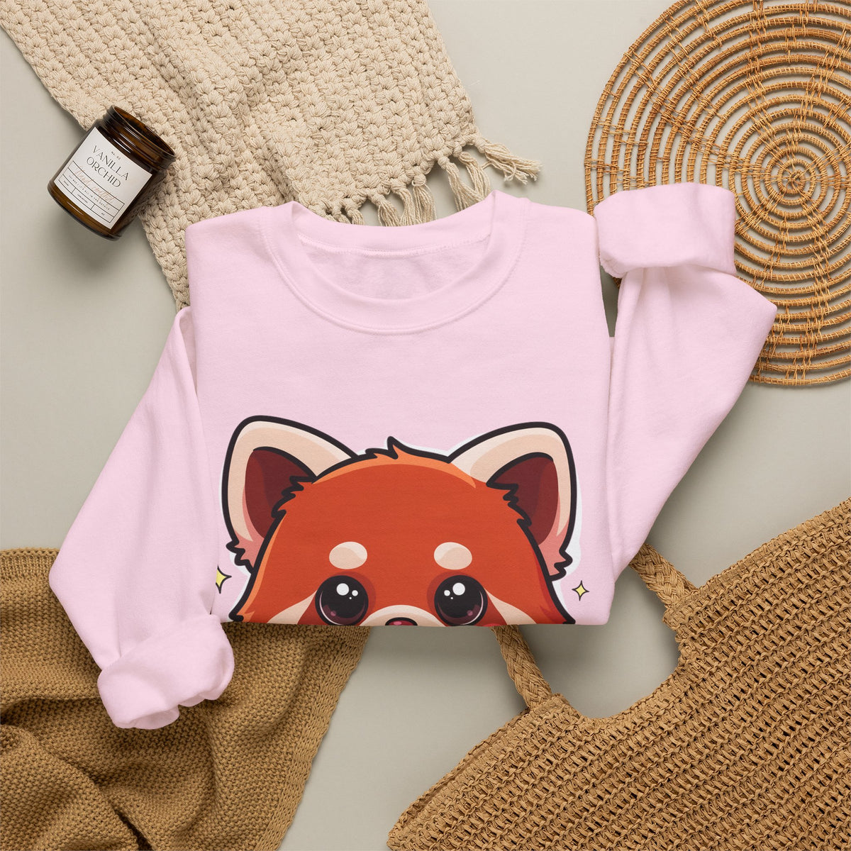 Kawaii Red Panda Sweatshirt for Creative Animal Lovers
