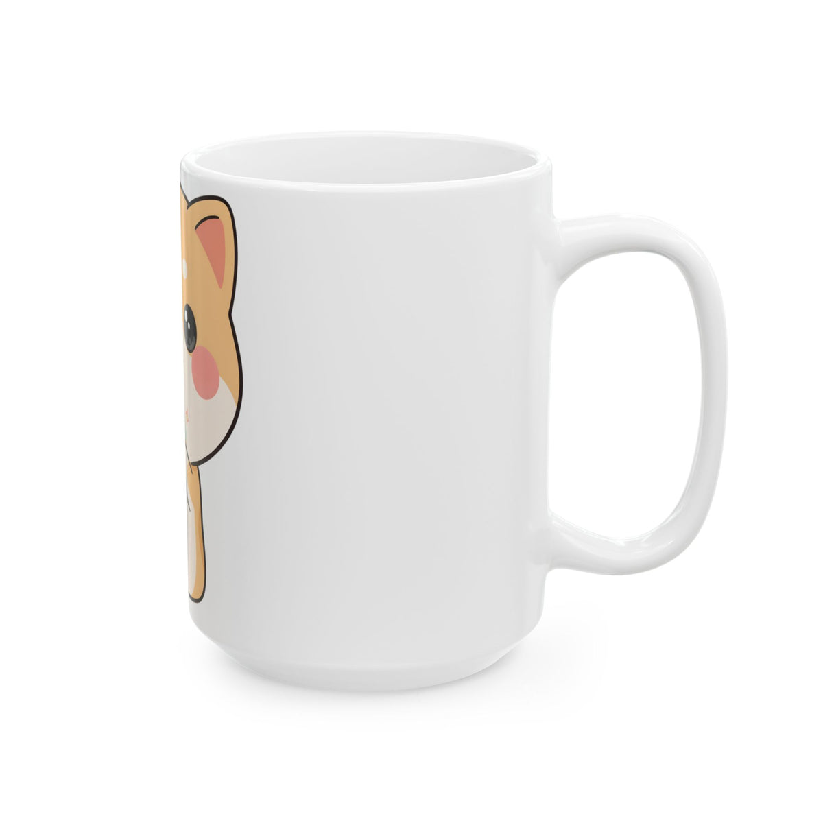 Kawaii Shiba Inu Mug – Cute Ice Cream Dog Ceramic Cup