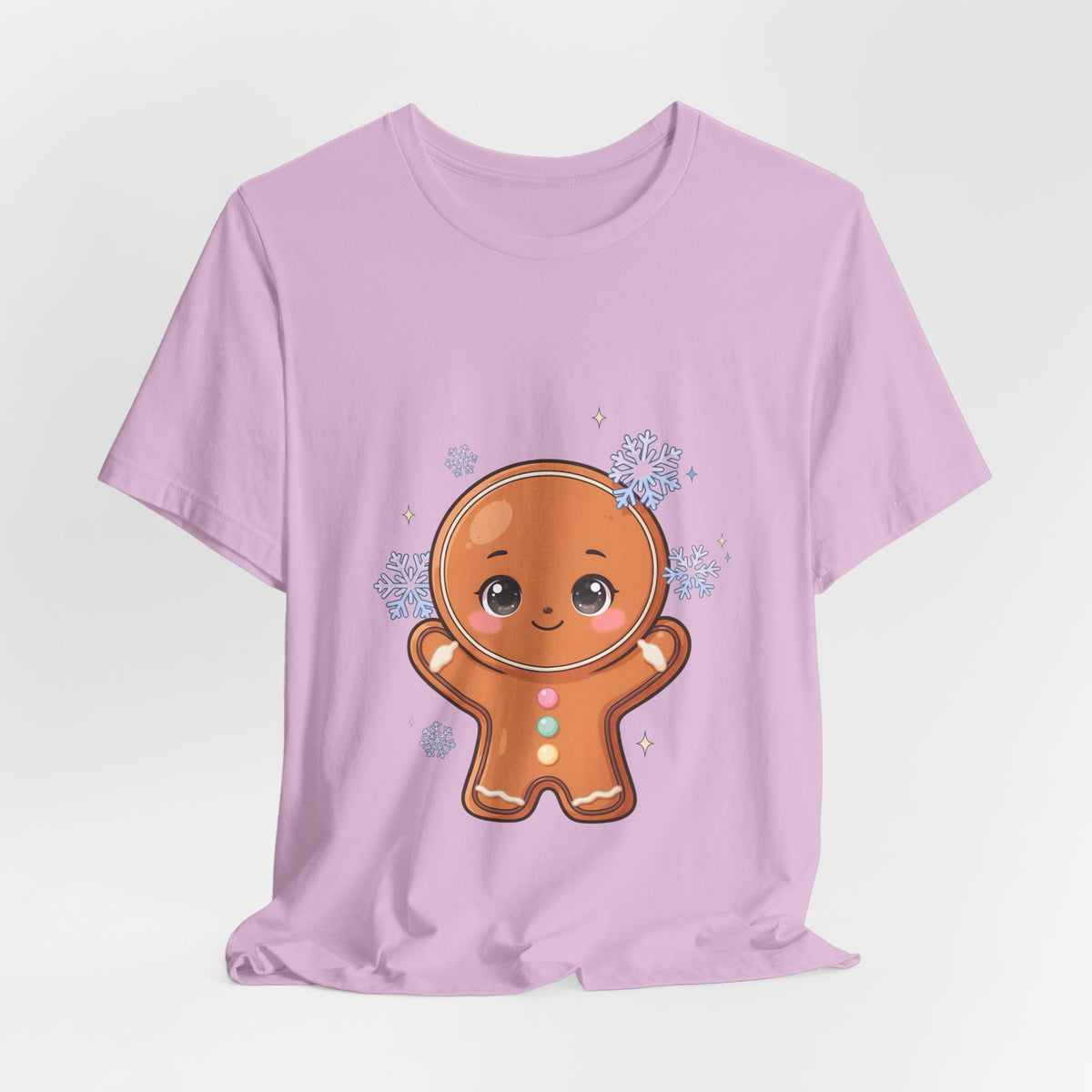 Kawaii Gingerbread Man T-Shirt for a Cozy Christmas Mood