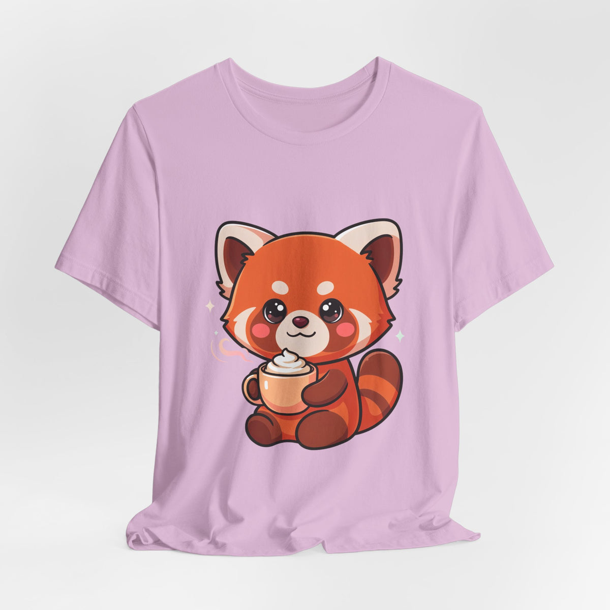 Kawaii Red Panda Coffee Tee for Cute Animal Lovers