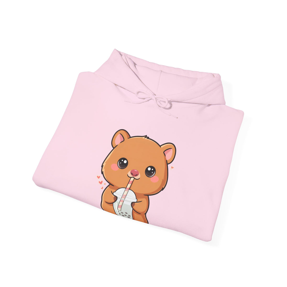 Kawaii Quokka Bubble Tea Hoodie, Cute Animal Sweatshirt