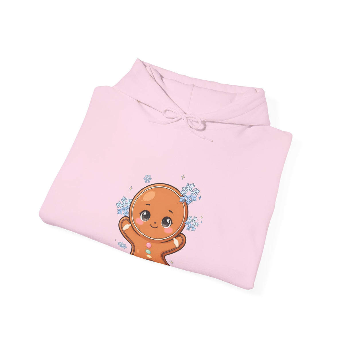 Kawaii Gingerbread Hoodie, Cute Snowflake Catcher Sweatshirt