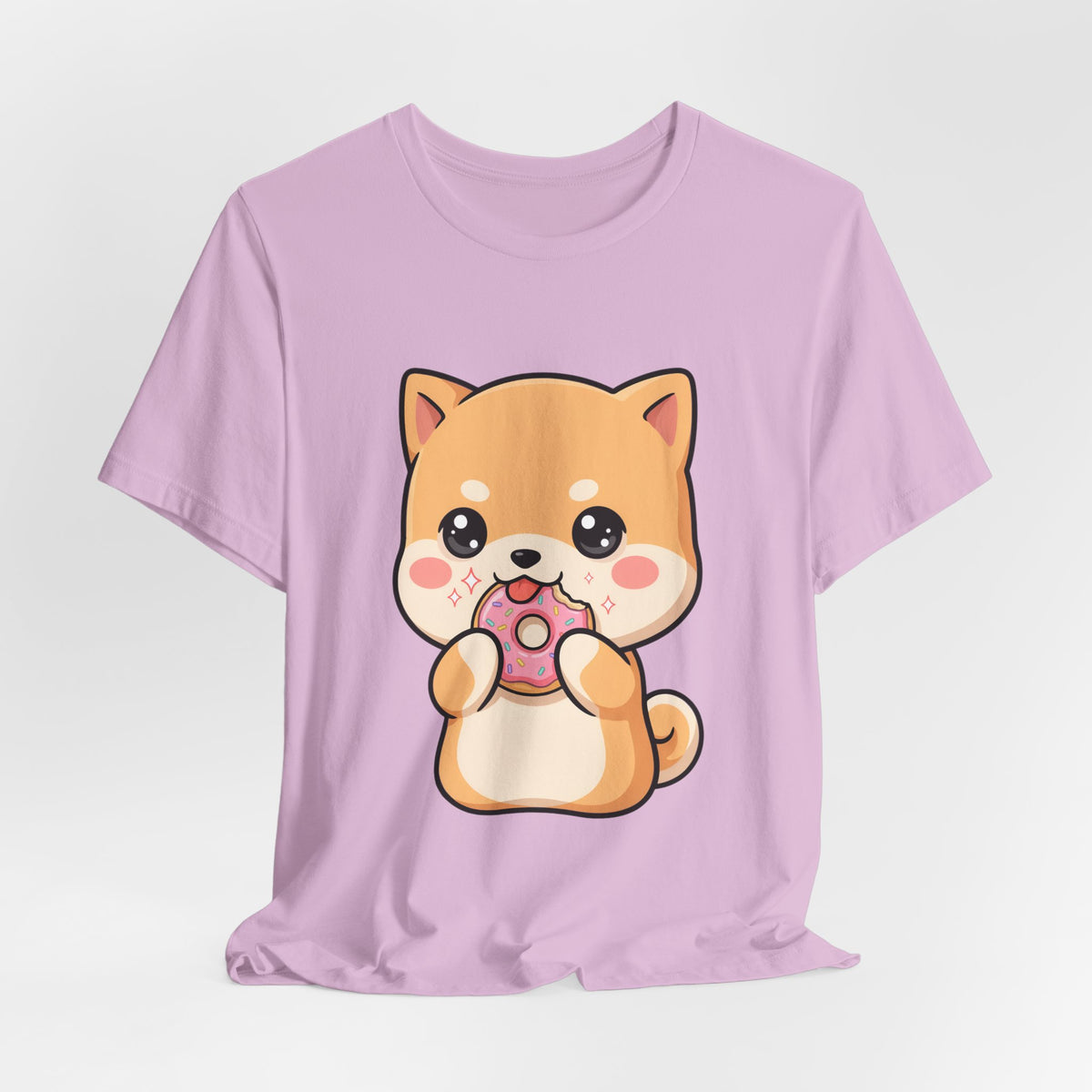 Kawaii Shiba Inu Donut Unisex Jersey Short Sleeve Tee