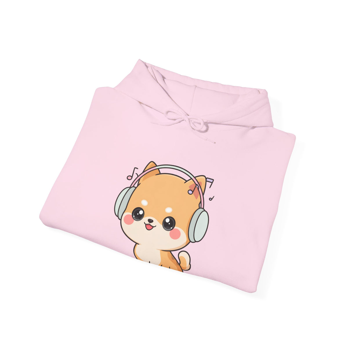 Kawaii Shiba Inu Hoodie for Cozy Music Lovers