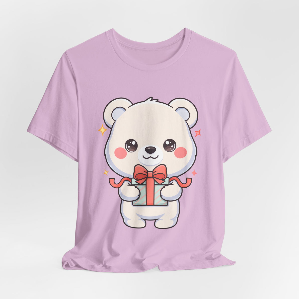 Kawaii Polar Bear Gift T-Shirt for Cute Holiday Cheer