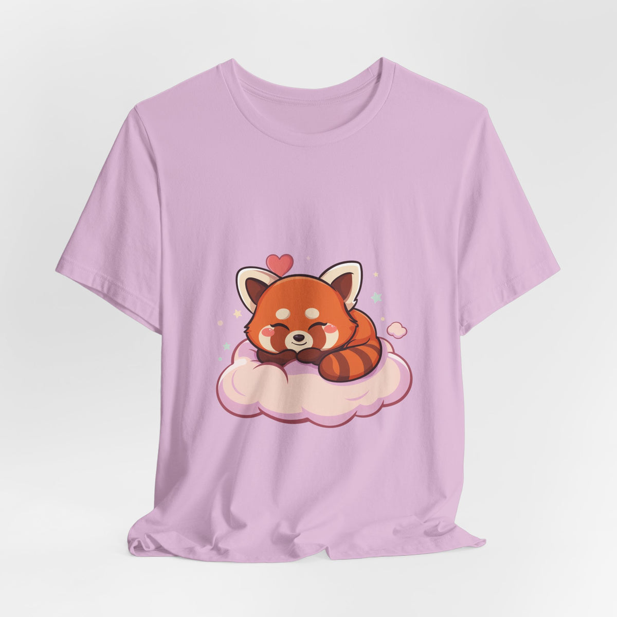 Kawaii Red Panda T-Shirt, Cute Sleeping Animal Tee