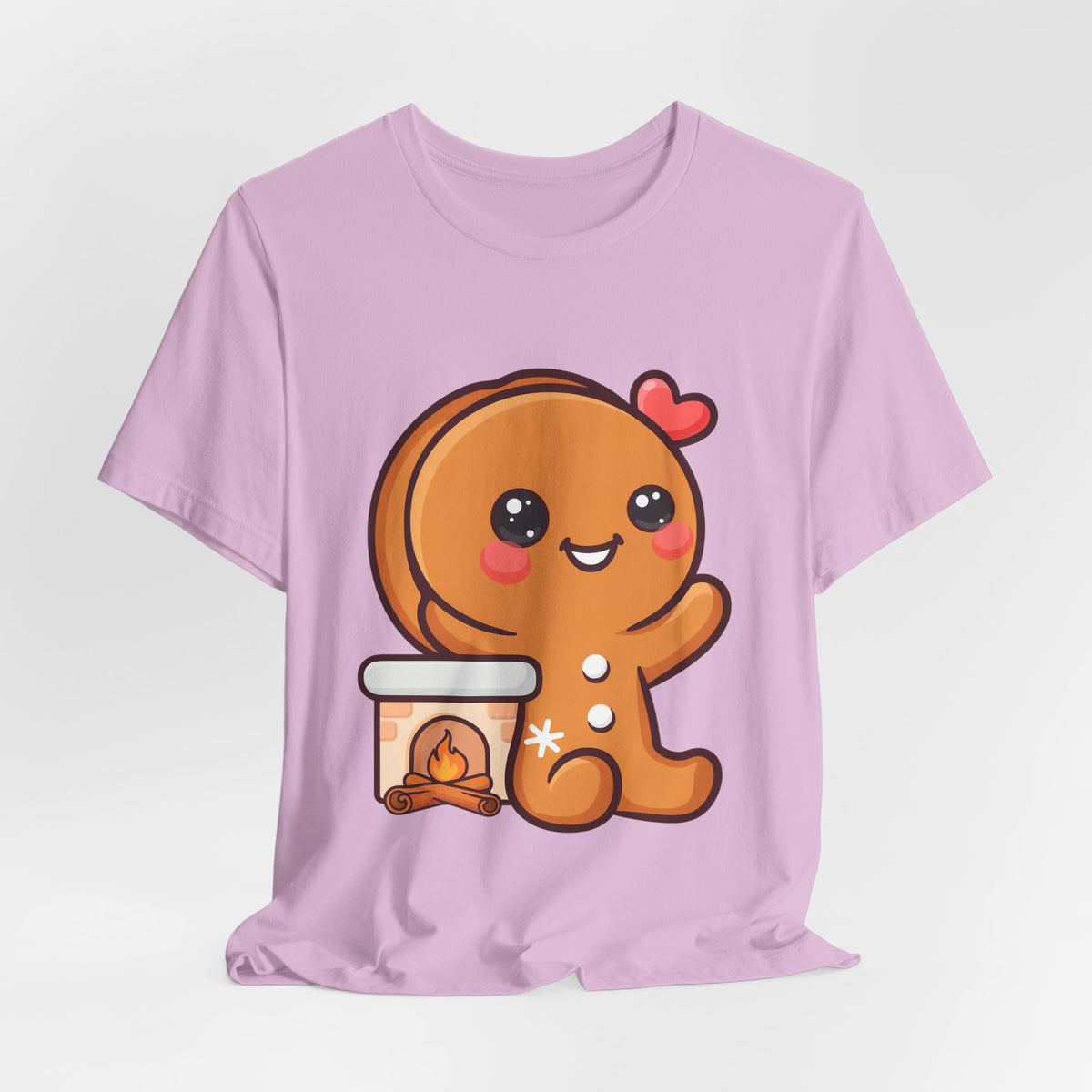 Christmas Gingerbread Man T-Shirt, Cozy Kawaii Holiday Tee