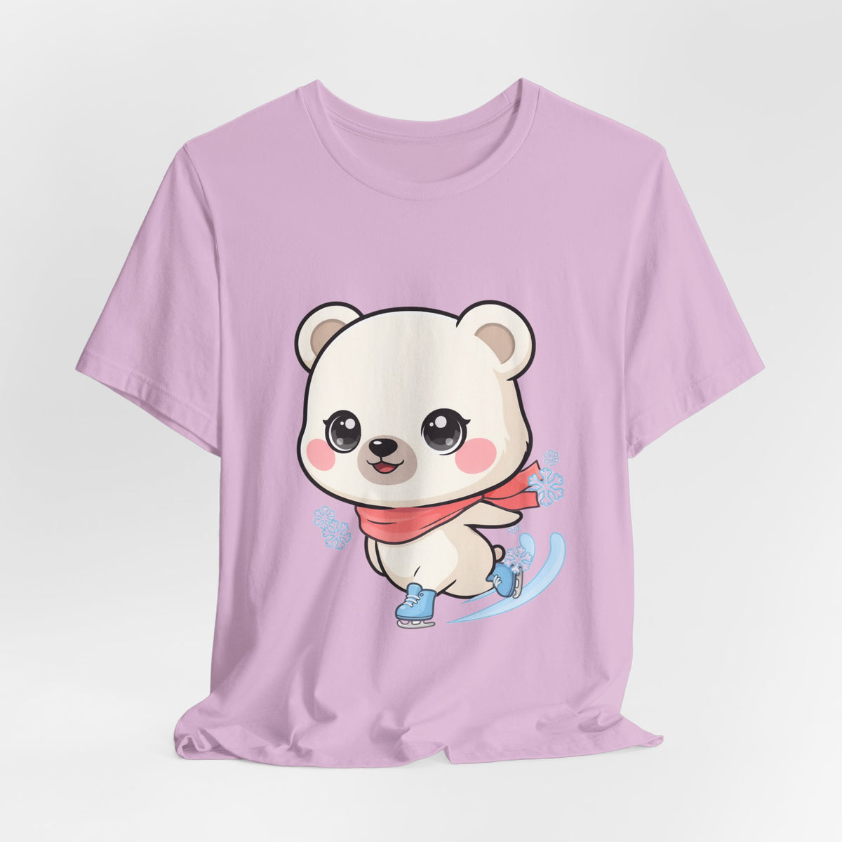 Kawaii Ice Skating Polar Bear Tee for Winter Gift Giving