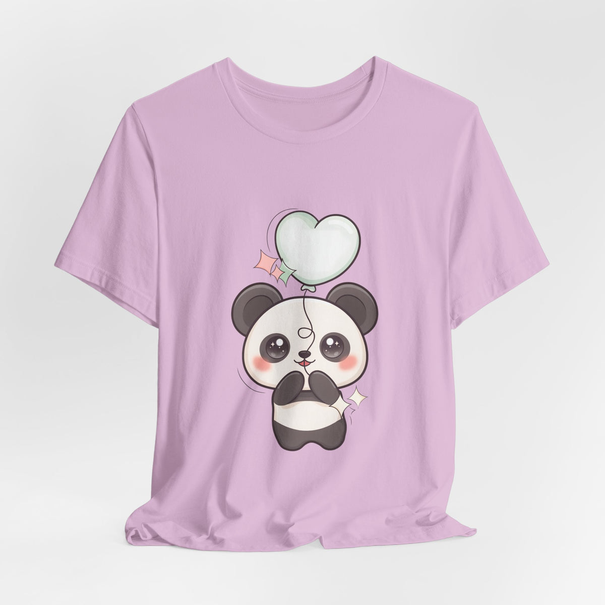 Kawaii Panda T-Shirt with Floating Balloon