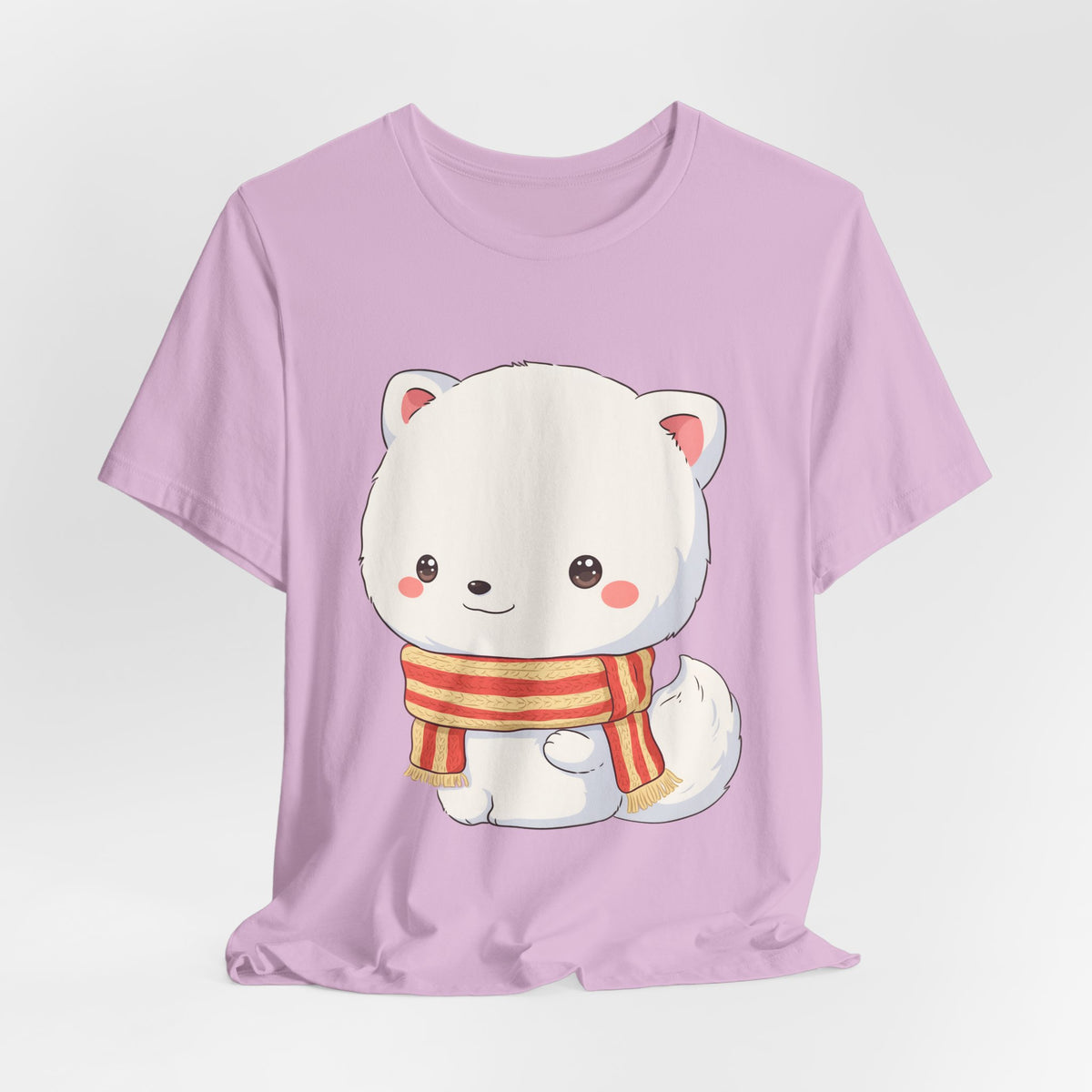 Kawaii Arctic Fox Christmas Tee for Cute Holiday Fans
