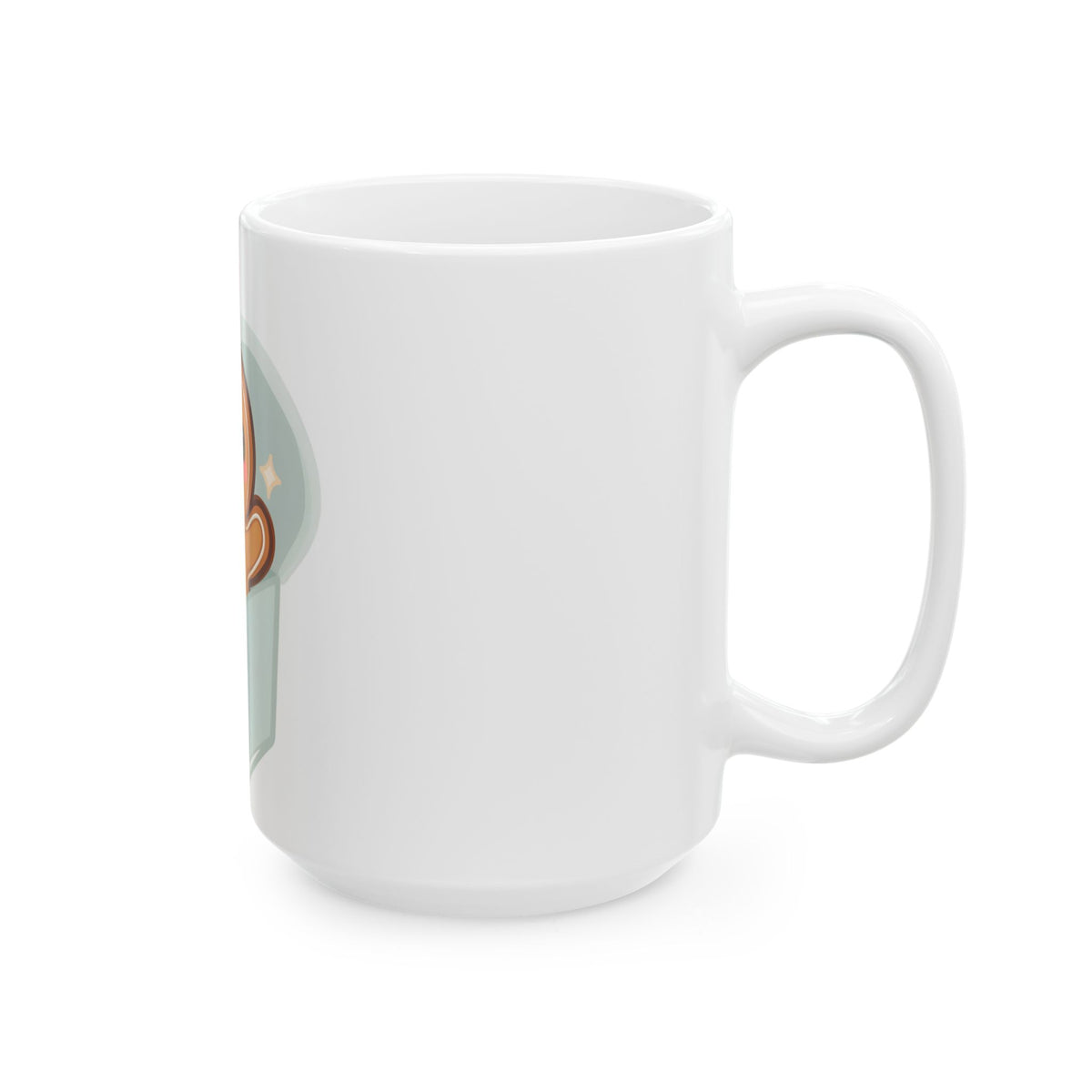 Gingerbread Gift Mug, Cute Kawaii Holiday Ceramic Cup