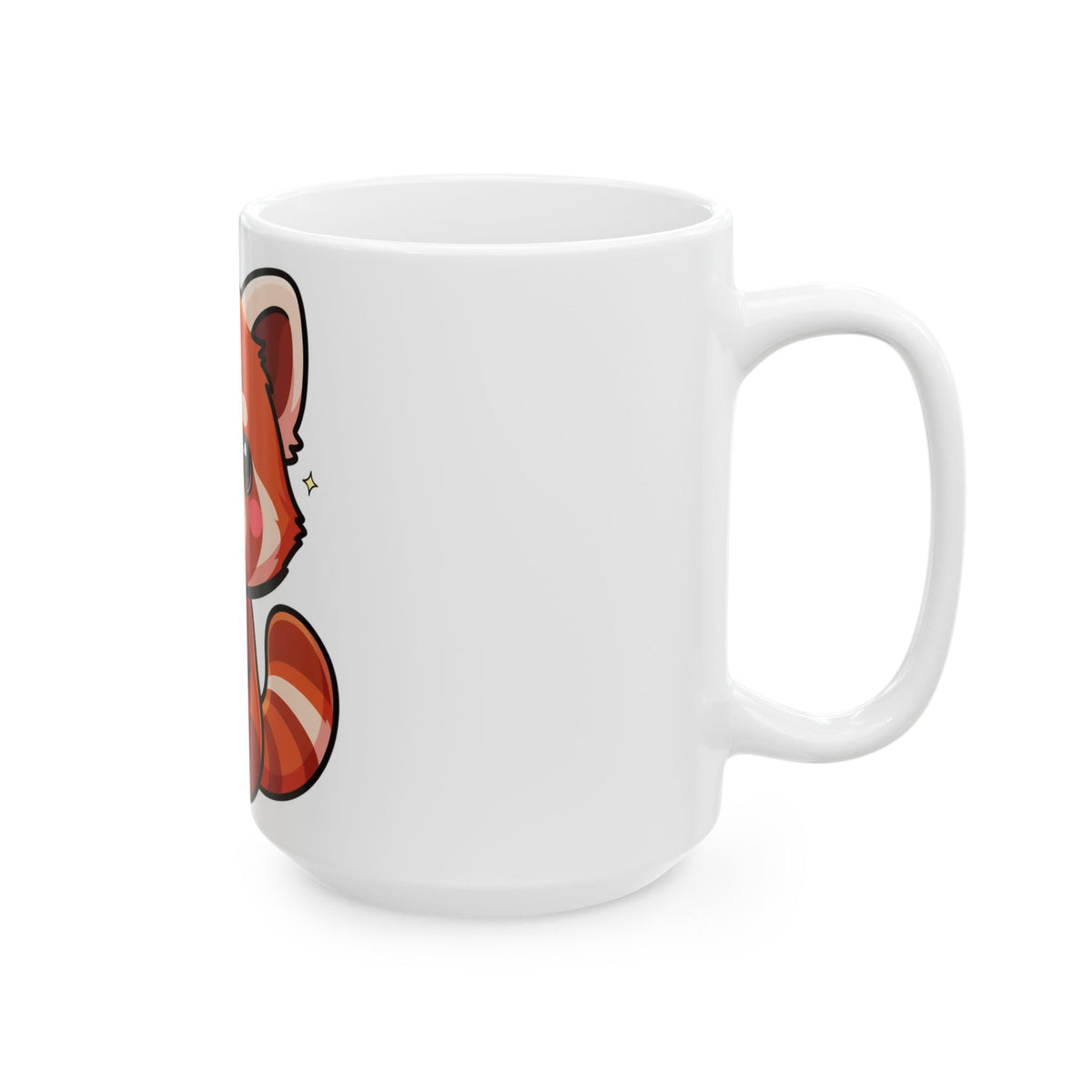 Kawaii Red Panda Mug, Cute Artist Gift