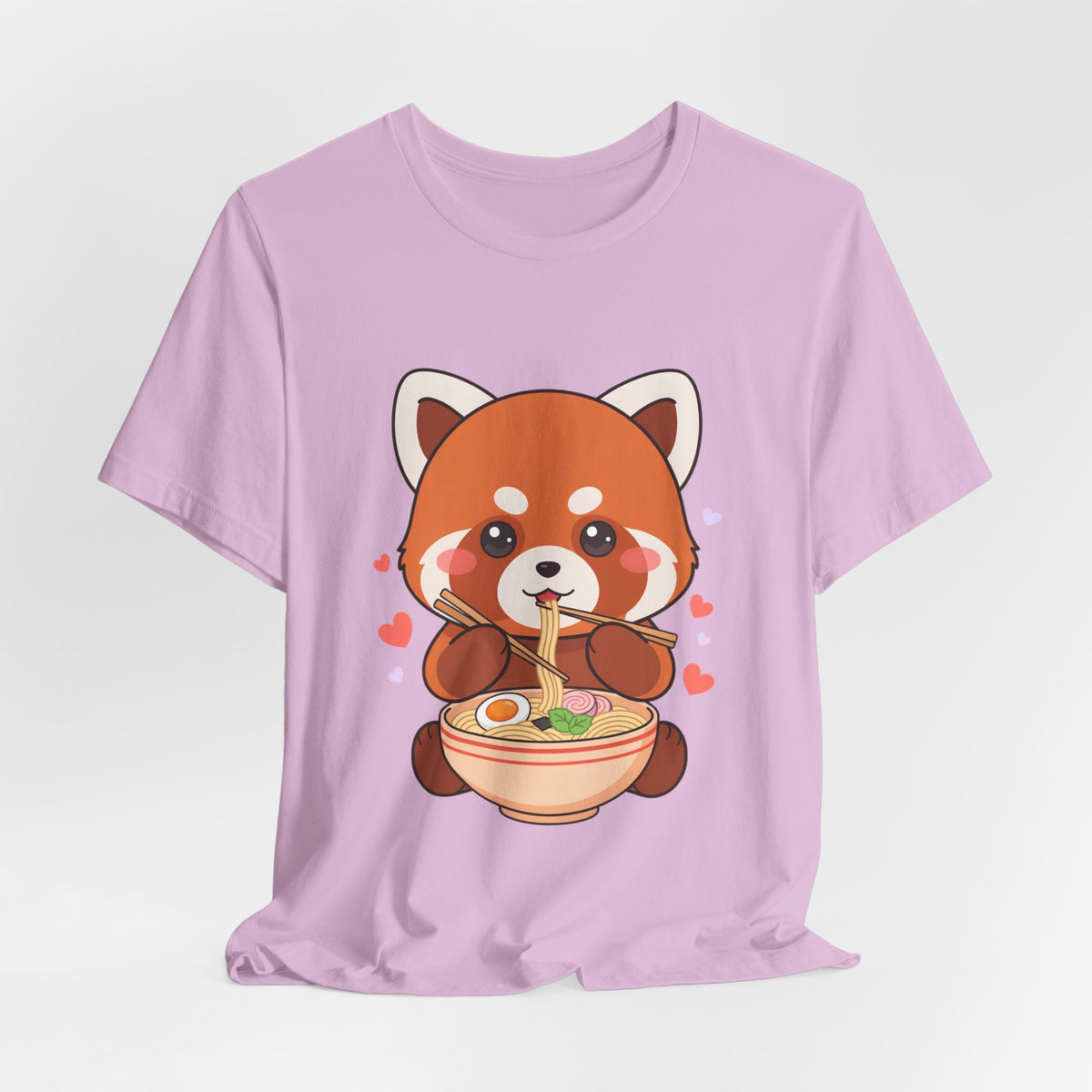 Kawaii Red Panda Ramen T-Shirt for Cozy Foodie Style