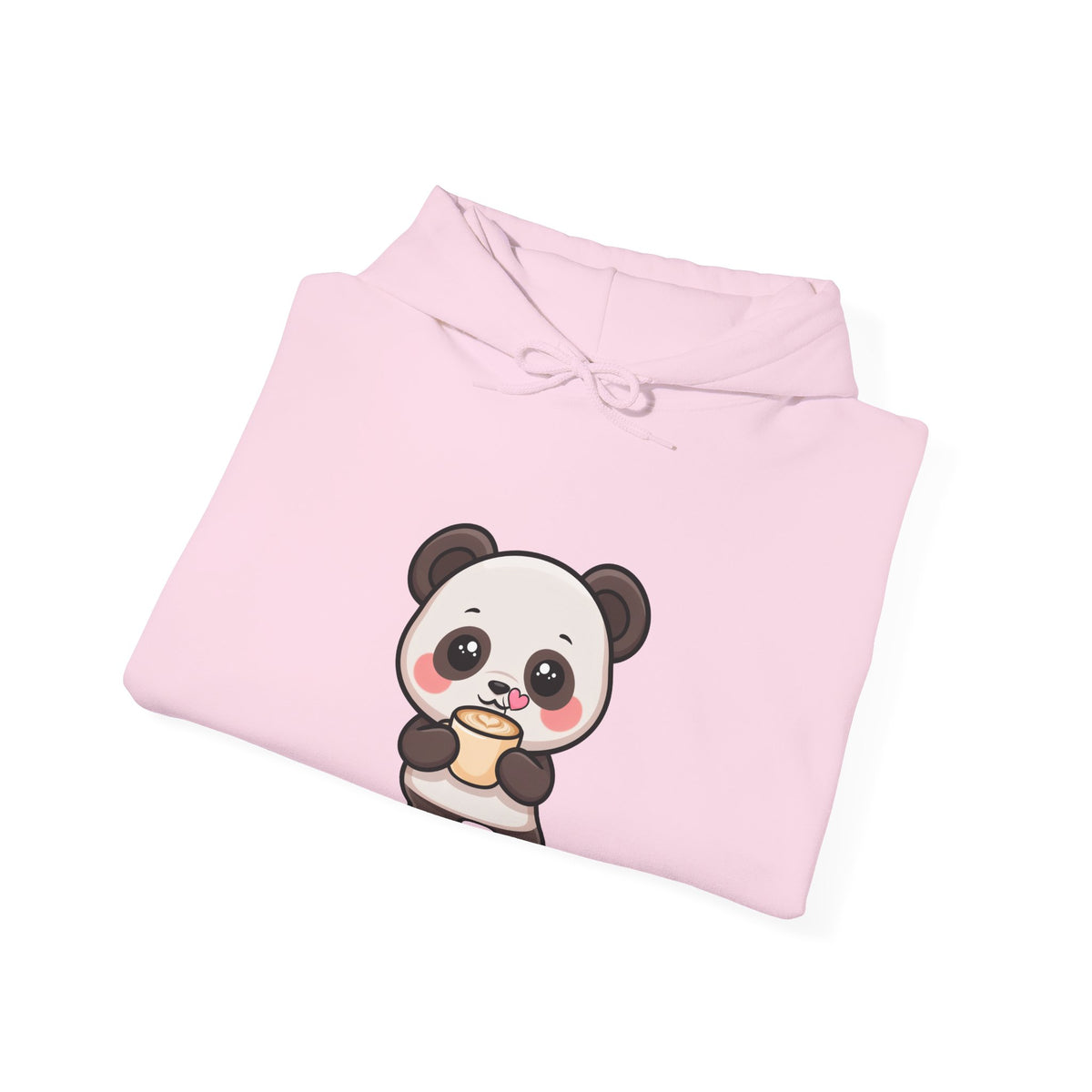 Kawaii Panda Latte Hoodie, Cute Coffee Lover Sweatshirt
