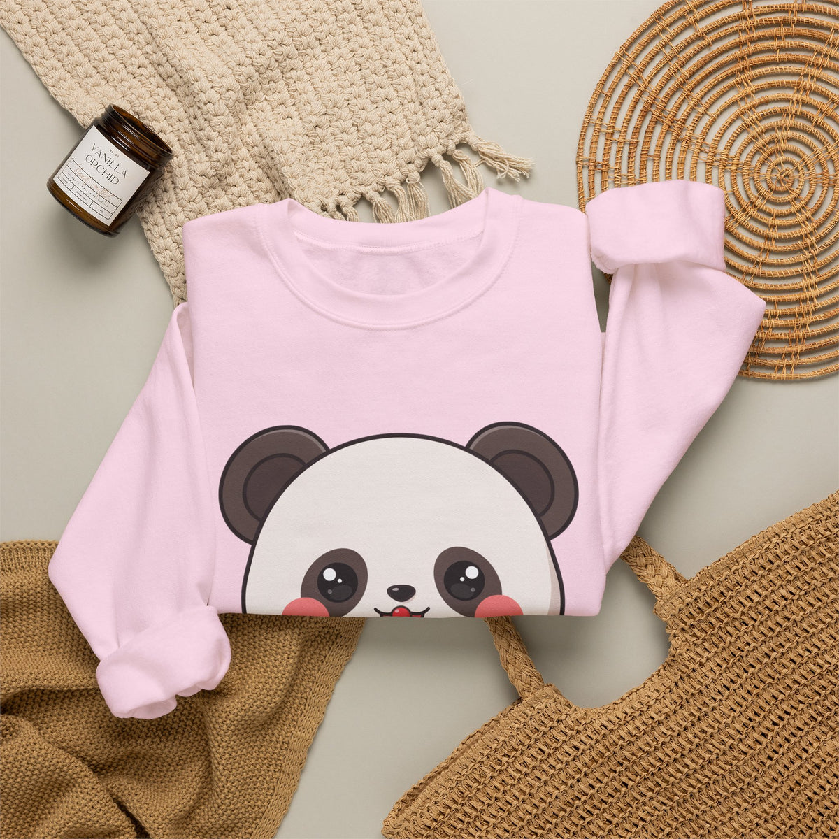 Kawaii Panda Sweatshirt – Cute Ice Cream Crewneck