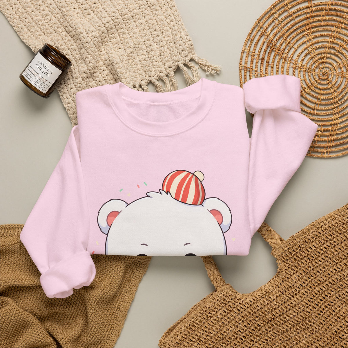 Christmas Cookie Bear Sweatshirt, Cute Holiday Baker Gift
