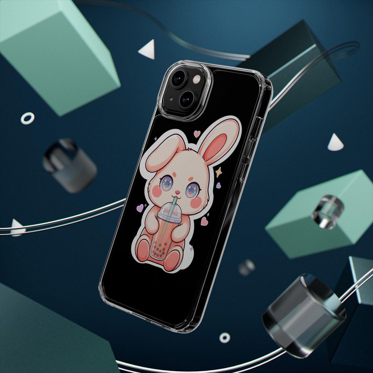 Kawaii Bunny Bubble Tea Phone Case for Boba Lovers