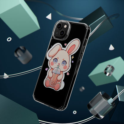 Kawaii Bunny Bubble Tea Phone Case for Boba Lovers