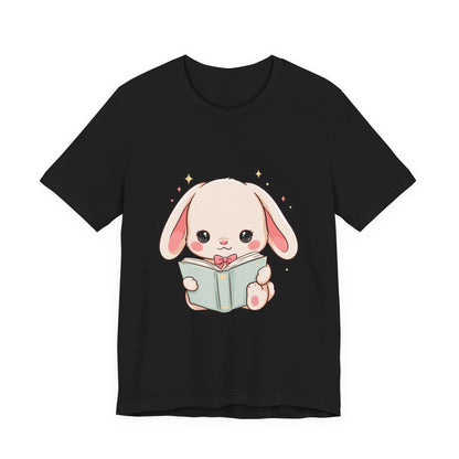 Book Lover Bunny T-Shirt – Cute Kawaii Reader Tee