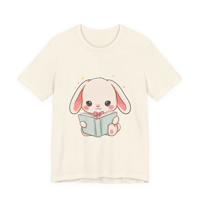 Book Lover Bunny T-Shirt – Cute Kawaii Reader Tee