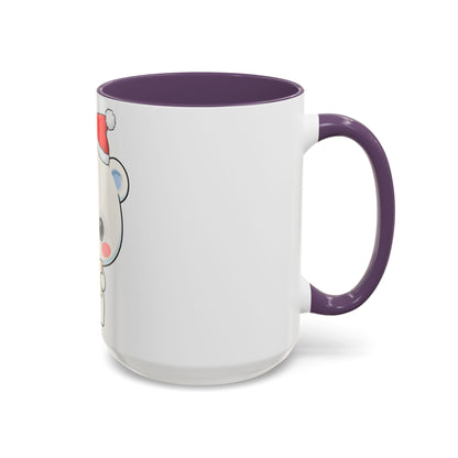Kawaii Polar Bear Christmas Mug – Santa Letter Accent Mug