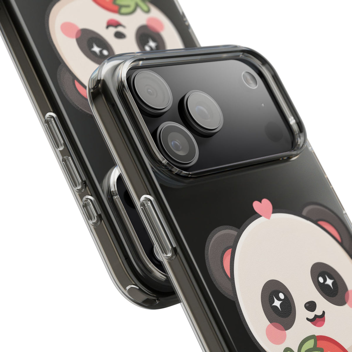 Kawaii Panda Phone Case, Sweet Strawberry Gift