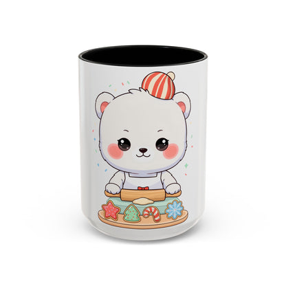 Christmas Cookie Polar Bear Accent Coffee Mug