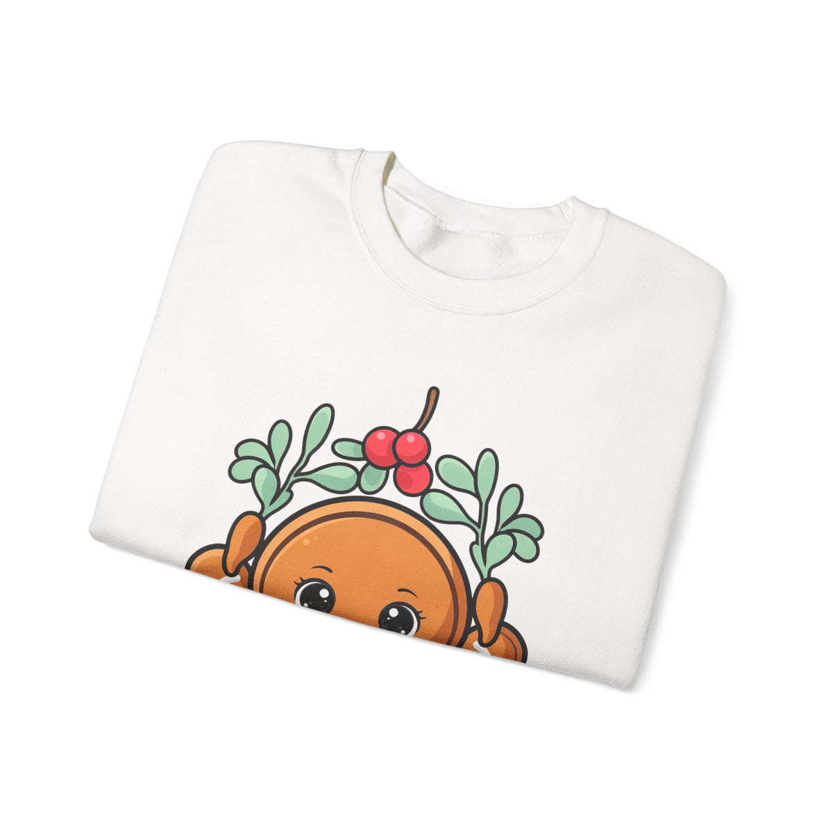 Kawaii Gingerbread Sweatshirt, Cute Christmas Crewneck