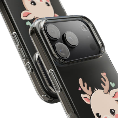 Kawaii Reindeer Phone Case for Cozy Holiday Cheer