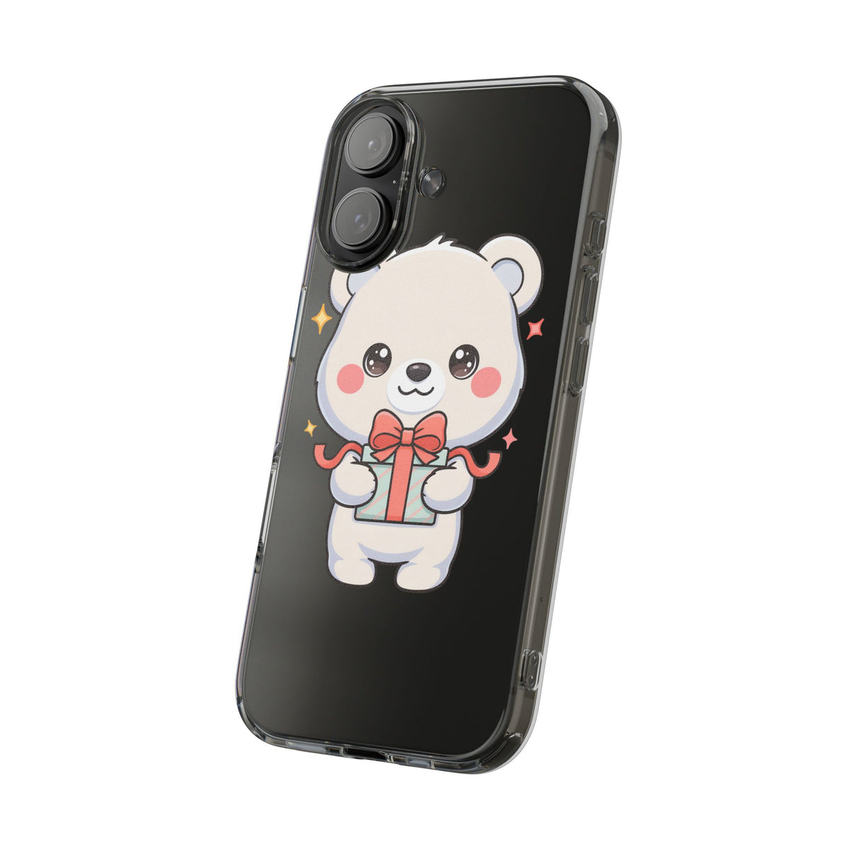 Kawaii Polar Bear Gift Phone Case for Holiday Gifting