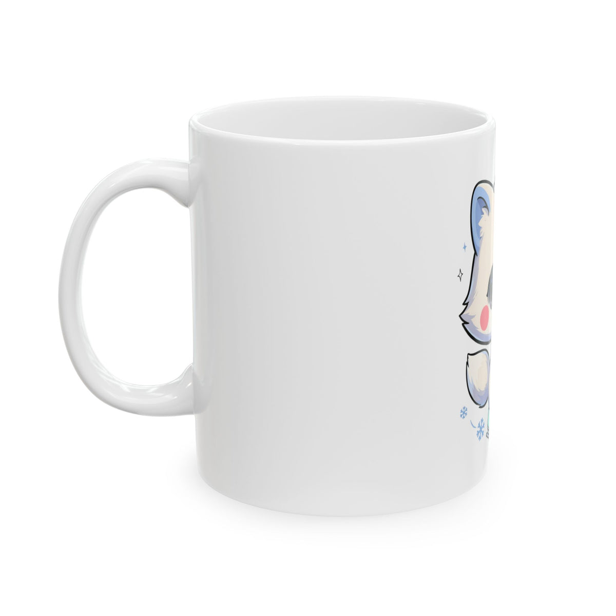 Kawaii Arctic Fox Mug for Cute Animal Lovers
