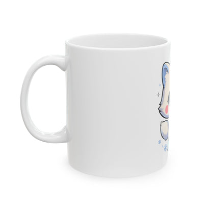 Kawaii Arctic Fox Mug for Cute Animal Lovers