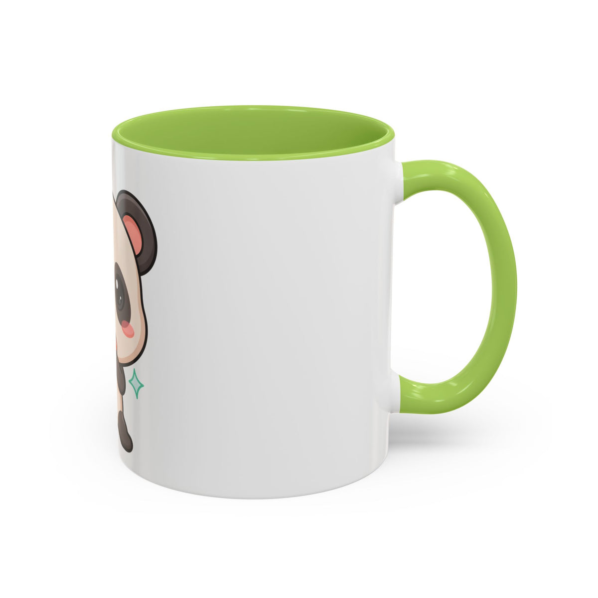 Kawaii Panda Coffee Mug, Cute Sushi Lover Accent Mug