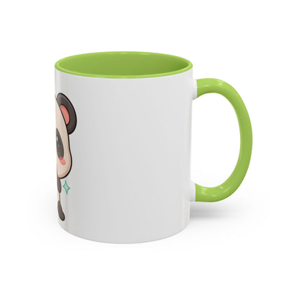 Kawaii Panda Coffee Mug, Cute Sushi Lover Accent Mug