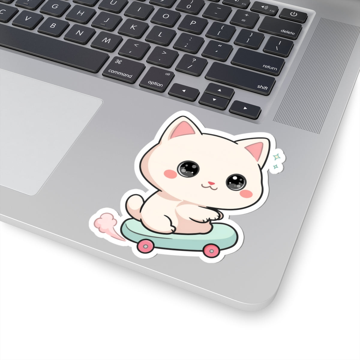 Kawaii Cat Skateboard Sticker for Cat Lovers