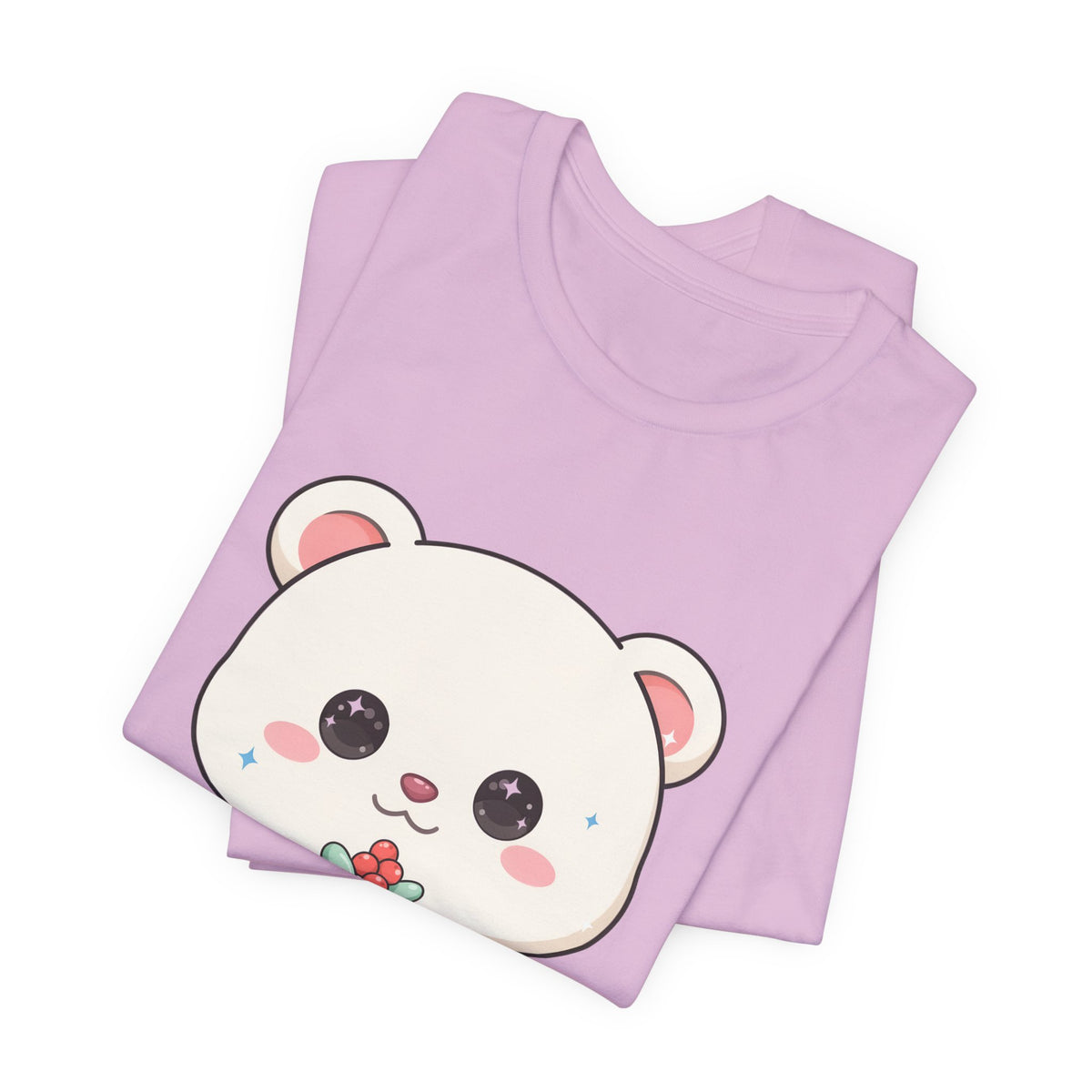 Kawaii Polar Bear Christmas T-Shirt for Cute Holiday Fans