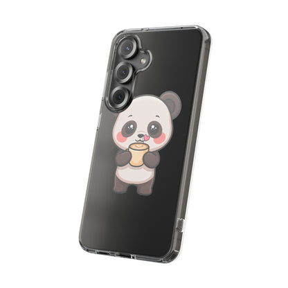 Kawaii Panda Latte Clear Impact-Resistant Case