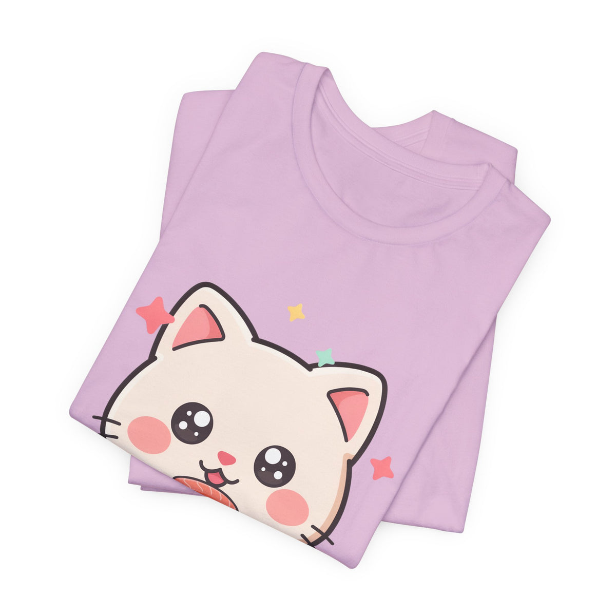 Kawaii Sushi Cat T-Shirt for Cat and Sushi Lovers
