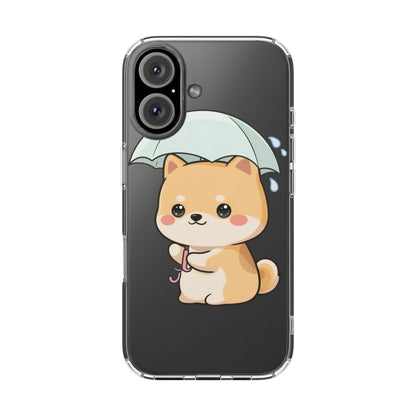 Shiba Inu Phone Case, Kawaii Rainy Day Pup