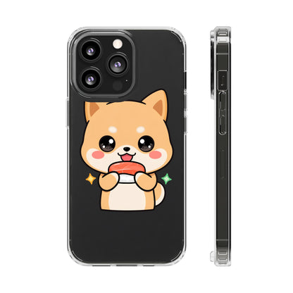 Kawaii Shiba Inu Phone Case for Sushi Lovers