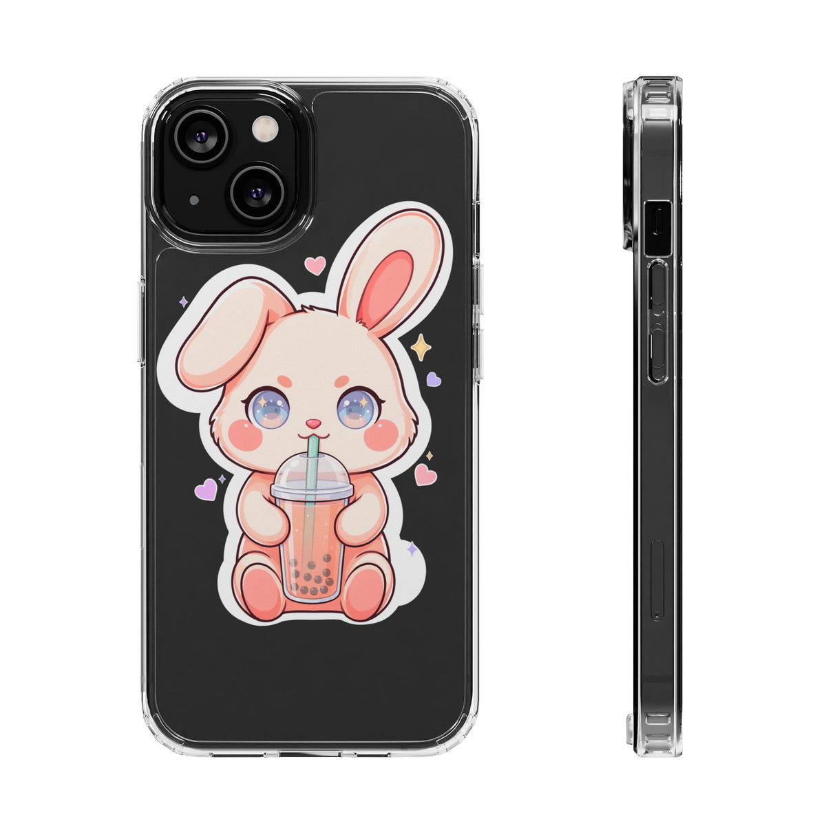 Kawaii Bunny Bubble Tea Phone Case for Boba Lovers