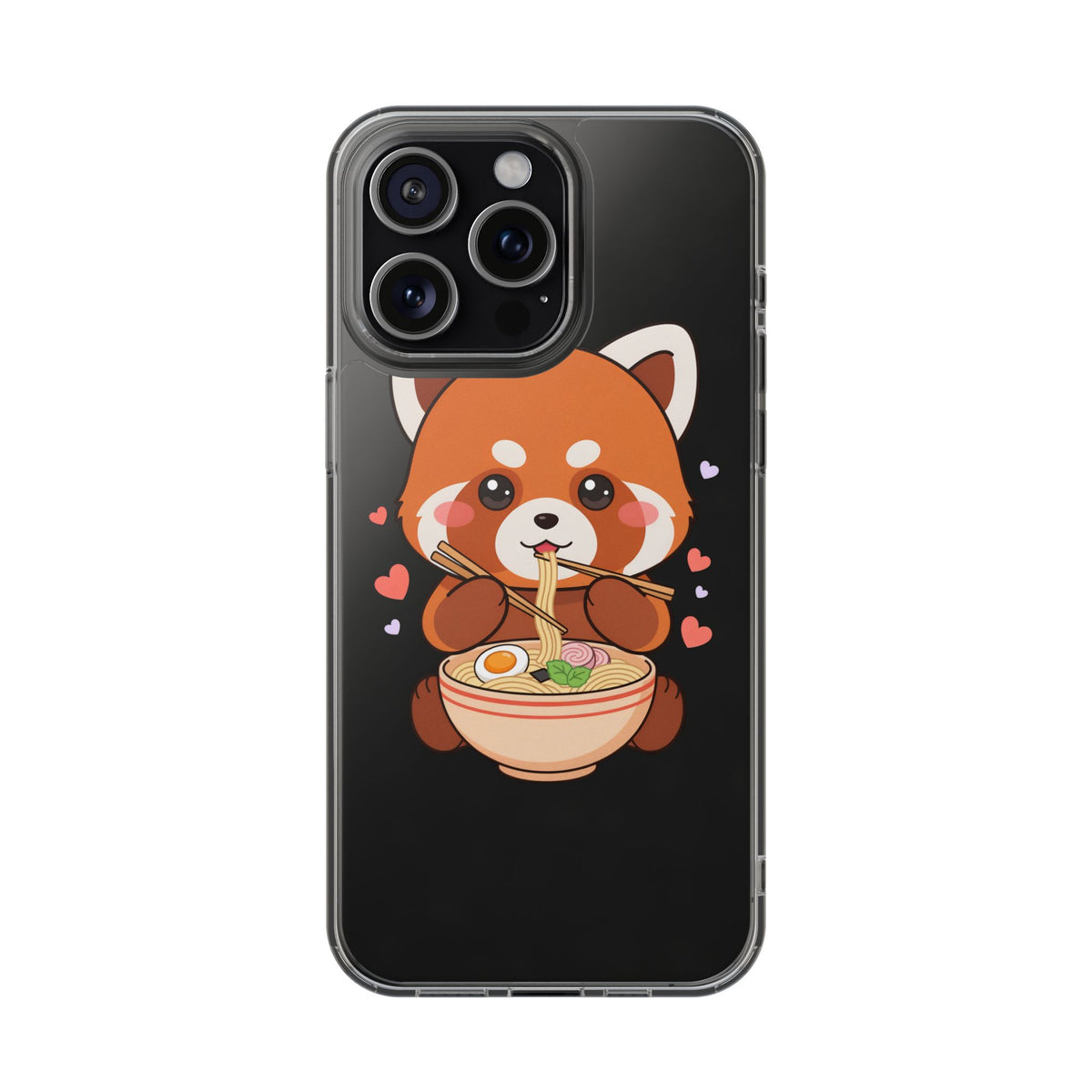 Red Panda Ramen Phone Case – Kawaii Food Lover Gift