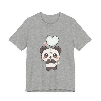 Kawaii Panda T-Shirt with Floating Balloon