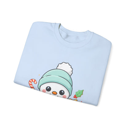 Christmas Snowman Baking Sweatshirt – Kawaii Holiday Crewneck