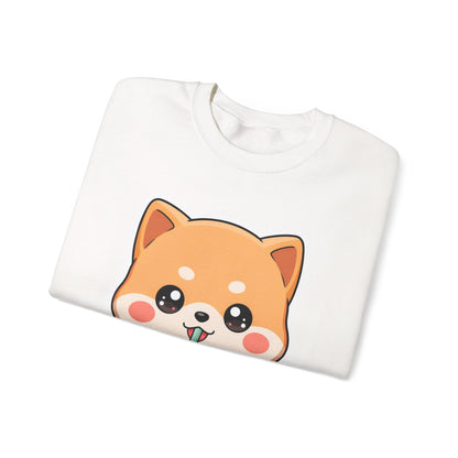 Kawaii Shiba Inu Bubble Tea Sweatshirt, Cute Dog Gift